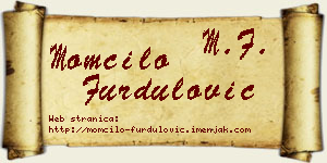 Momčilo Furdulović vizit kartica